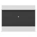 Painel com Suporte TV 65" e Prateleiras Amsterdã Classic Multimóveis Preto/Branco