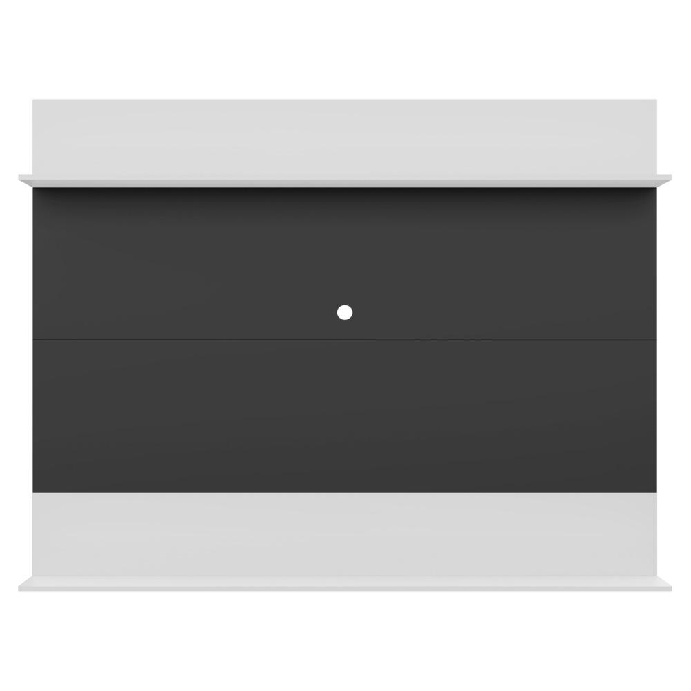 Painel com Suporte TV 65" e Prateleiras Amsterdã Classic Multimóveis Preto/Branco