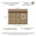 Painel com Suporte TV 65" e Prateleiras Amsterdã Classic Multimóveis Rustic