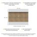 Painel com Suporte TV 65" e Prateleiras Amsterdã Classic Multimóveis Rustic/Branco