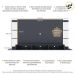 Painel com Suporte e Espelho para TV até 65" Multimóveis Nairobi Plus FG3357 Preto