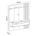 Painel com Suporte para TV até 65 Polegadas 1 Porta Multimóveis CR45316 Cinamomo/Off White