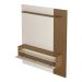 Painel com Suporte para TV até 65 Polegadas 1 Porta Multimóveis CR45316 Cinamomo/Off White