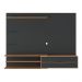 Painel com Suporte para TV até 65 Polegadas 1 Porta e Prateleiras Multimóveis MP1073 Preto/Rustic