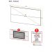 Painel com Suporte para TV até 65" Multimóveis Amsterdã FG3324 Preto