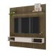Painel com Suporte para TV até 75 Pol com LED Multimóveis CR45314 Pinho Ripado/Off White