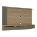 Painel com Suporte para TV até 75 Polegadas 3 Gavetas Multimóveis CR45317 Carvalho/Menta