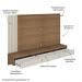 Painel com Suporte para TV até 75 Polegadas 3 Gavetas Multimóveis CR45317 Cinamomo/Off White