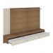 Painel com Suporte para TV até 75 Polegadas 3 Gavetas Multimóveis CR45317 Cinamomo/Off White