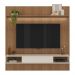 Painel com Suporte para TV até 75 Polegadas com LED e 1 Porta Multimóveis CR45314 Cinamomo/Off White
