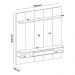 Painel com Suporte para TV até 75 Polegadas com LED e 1 Porta Multimóveis CR45314 Cinamomo/Off White