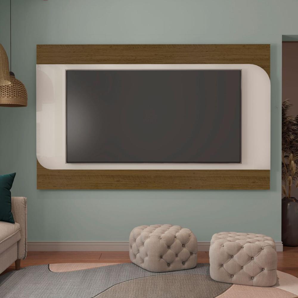 Painel com Suporte para TV até 86 Polegadas 220cm Multimóveis CR45315 Pinho/Off White