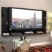Painel p/ TV 65" c/ prateleiras vidro Braga Plus Multimóveis