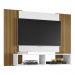 Painel para TV até 42 Polegadas com Nichos Multimóveis CR45289 Branco/Ripado