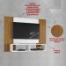 Painel para TV até 42 Polegadas com Nichos Multimóveis CR45289 Branco/Ripado