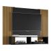 Painel para TV até 42 Polegadas com Nichos Multimóveis CR45289 Preto Fosco/Ripado