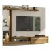 Painel para TV até 55 Polegadas com LED Espelhos Vidro e 1 Porta Multimóveis CR45284 Off White/Cinamomo