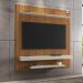 Painel para TV até 60 Polegadas com Prateleiras Multimóveis CR45286 Ripado/Off White