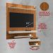 Painel para TV até 60 Polegadas com Prateleiras Multimóveis CR45286 Ripado/Off White