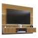 Painel para TV até 65 Polegadas com 2 Portas Basculantes Multimóveis CR45281 Cinamomo/Off White/Ripado