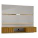 Painel para TV até 65 Polegadas com 2 Portas Basculantes Multimóveis CR45281 Off White/Naturalle/Ripado