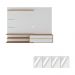 Painel para TV até 65 Polegadas com Aparador 4 Portas com Espelho Multimóveis MP1088 Rustic/Branco