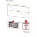 Painel para TV até 65" Multimóveis Amsterdã FG3309 Branco
