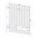 Painel para TV até 75 Polegadas Ripado com 1 Gaveta e Nicho Multimóveis CR45288 Naturalle/Off White