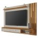 Painel para TV até 80 Polegadas com Ripado Fita LED e 2 Gavetas Multimóveis CR45285 Off White/Naturalle