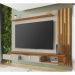 Painel para TV até 80 Polegadas com Ripado Fita LED e 2 Gavetas Multimóveis CR45285 Off White/Naturalle