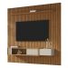Painel para TV até 85 Polegadas Ripado com 1 Gaveta e Nicho Multimóveis CR45283 Naturalle/Off White