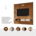 Painel para TV até 85 Polegadas Ripado com 1 Gaveta e Nicho Multimóveis CR45283 Naturalle/Off White