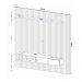 Painel para TV até 85 Polegadas Ripado com 1 Gaveta e Nicho Multimóveis CR45283 Naturalle/Off White