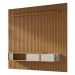 Painel para TV até 85 Polegadas Ripado com 1 Gaveta e Nicho Multimóveis CR45283 Naturalle/Off White
