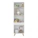 Paneleiro 2 Portas 62cm Veneza Multimóveis V3739 Branco/Dourado