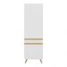 Paneleiro 2 Portas 62cm Veneza Multimóveis V3739 Branco/Dourado