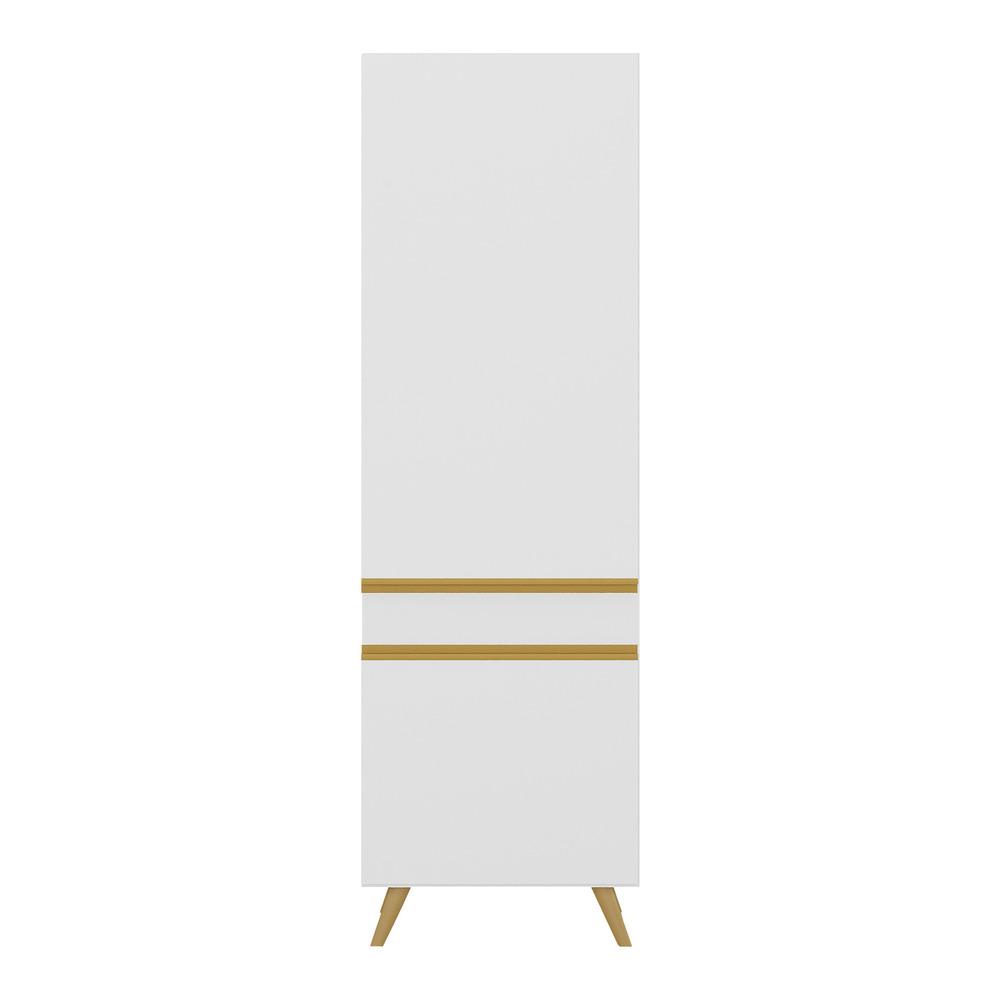Paneleiro 2 Portas 62cm Veneza Multimóveis V3739 Branco/Dourado