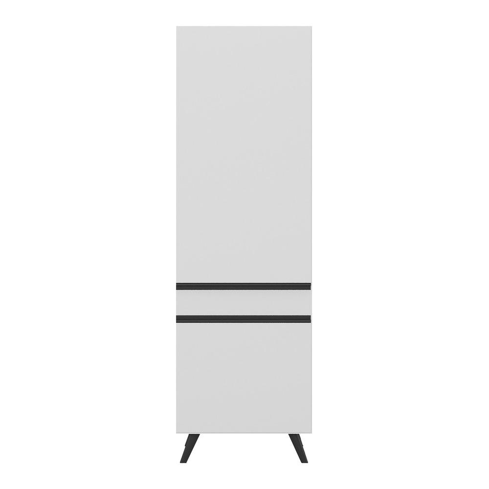 Paneleiro 2 Portas 62cm Veneza Multimóveis V3739 Branco/Preto
