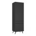 Paneleiro 2 Portas 62cm Veneza Multimóveis V3739 Preto