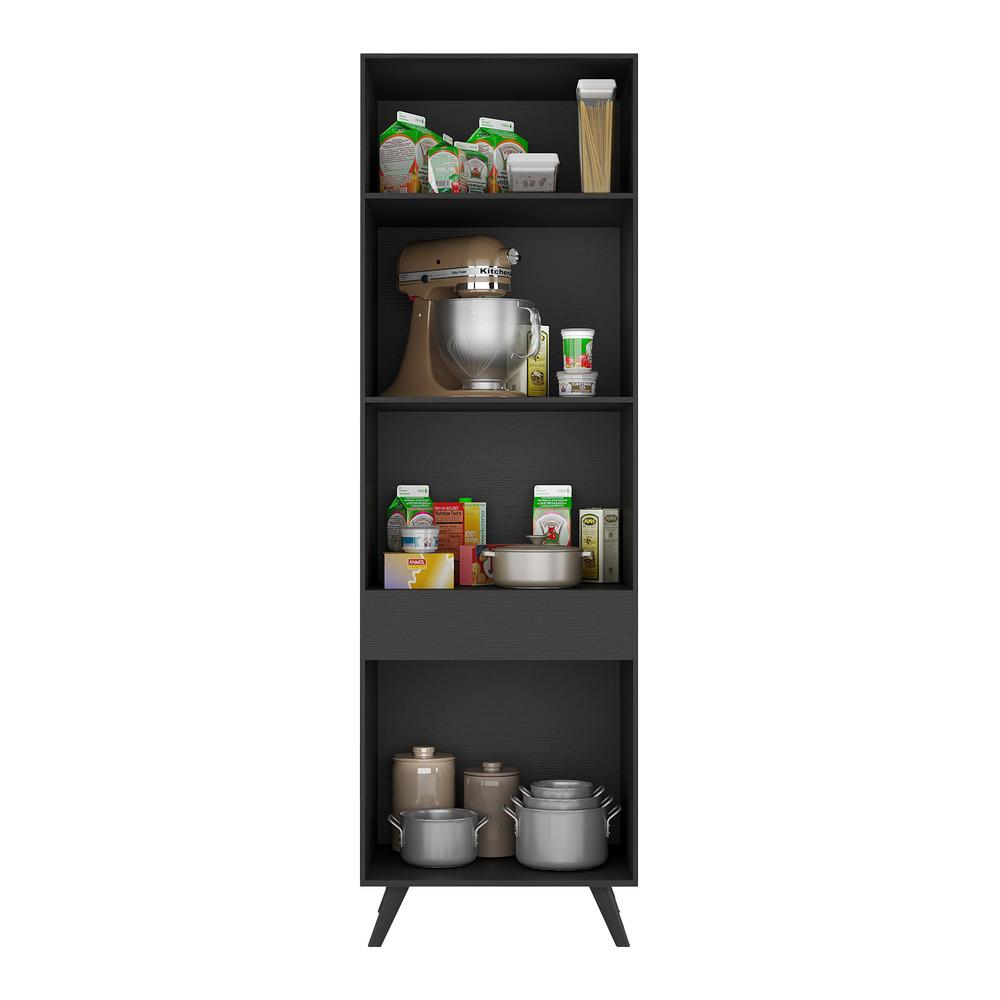 Paneleiro 2 Portas 62cm Veneza Multimóveis V3739 Preto