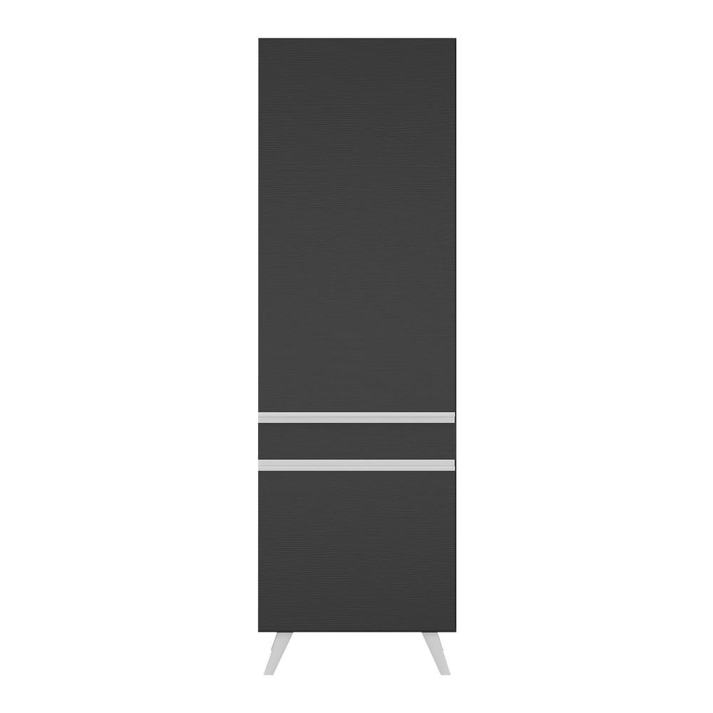 Paneleiro 2 Portas 62cm Veneza Multimóveis V3739 Preto/Branco