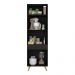 Paneleiro 2 Portas 62cm Veneza Multimóveis V3739 Preto/Dourado