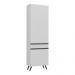 Paneleiro 2 Portas 62cm Veneza Multimóveis V3746 Branco/Preto