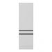 Paneleiro 2 Portas 62cm com Rodapé Veneza Multimóveis V2119 Branco/Preto