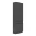 Paneleiro 2 Portas 62cm com Rodapé Veneza Multimóveis V2121 Preto