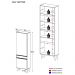 Paneleiro 2 Portas Veneza GW Multimóveis MP3746 Branco