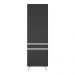 Paneleiro 2 Portas Veneza Multimóveis MP3739.898 Preto/Branco