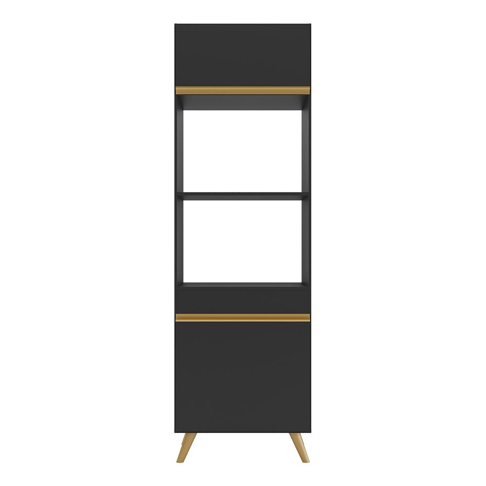 Paneleiro 2 Portas para Forno e Microondas Multimóveis Veneza GB FG3679 Preto