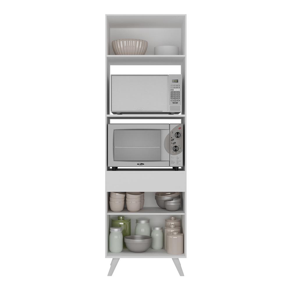 Paneleiro 2 Portas para Forno e Microondas Veneza Multimóveis MP3679.891 Branco