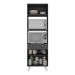 Paneleiro 2 Portas para Forno e Microondas Veneza Multimóveis MP3679.898 Preto/Branco